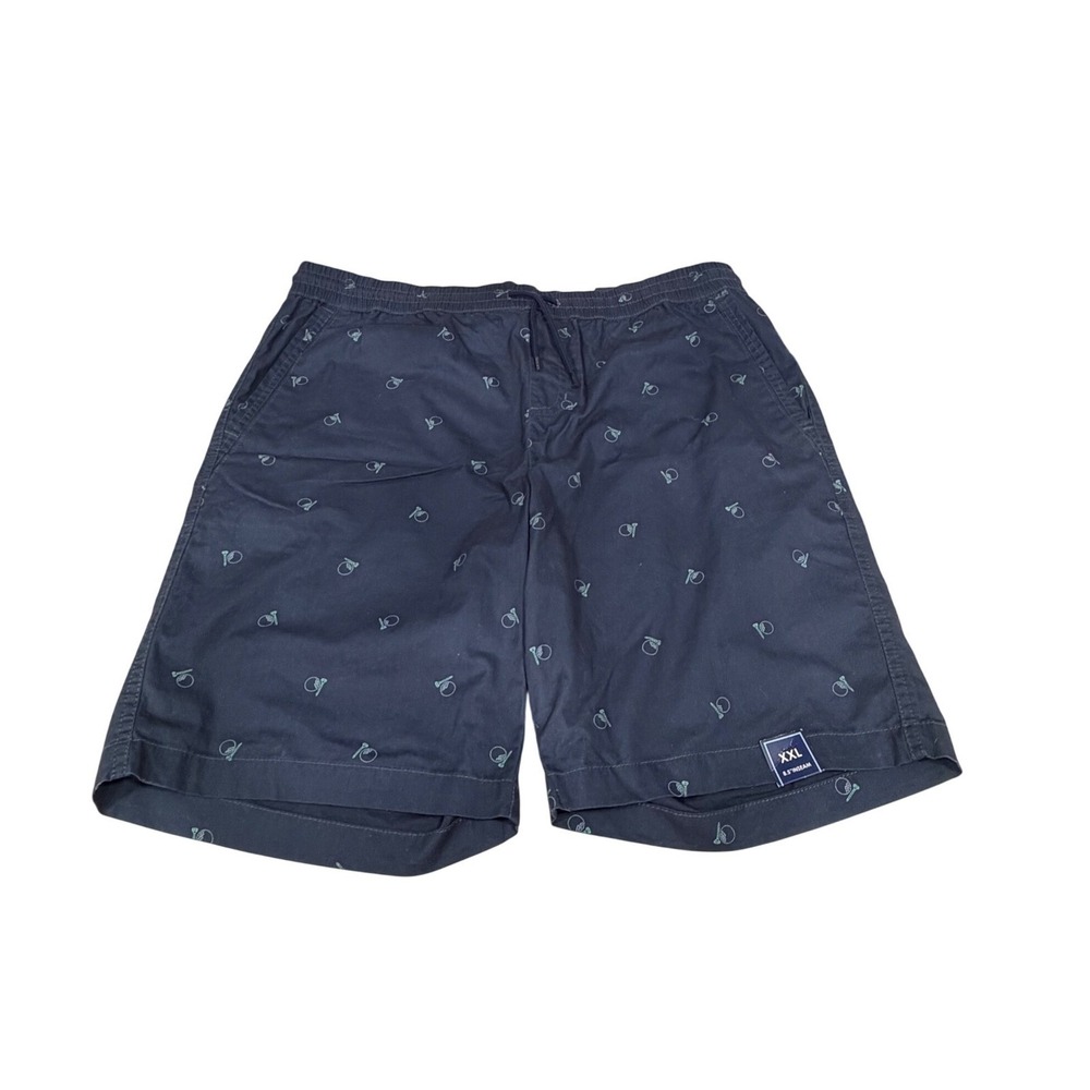 Charleston Threads Mens XXL Navy Blue Golf Embroidered Shorts 8.5 Inseam NWT